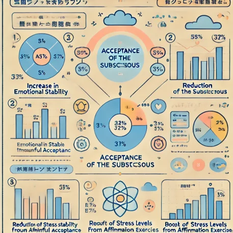「このインフォグラフィックは、潜在意識の受け入れに関するメリットを視覚的に表現し、読者が理解しやすくしています。」