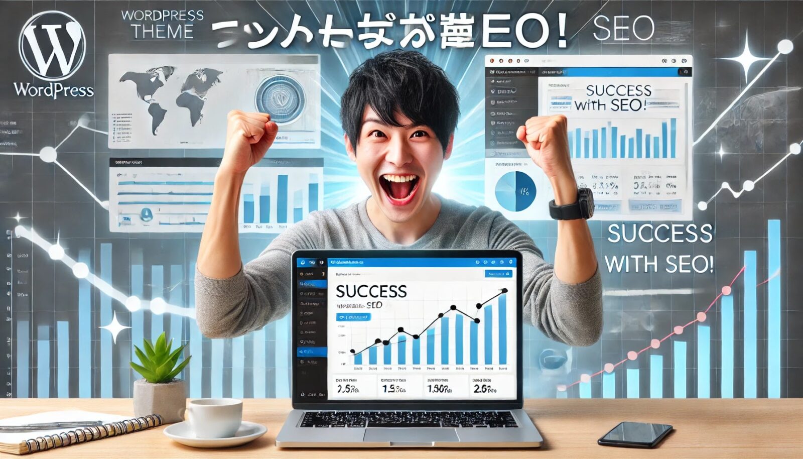 この記事「WordPressテーマのSEO対策：これだけは押さえたい8つのポイント！」の内容を補完する画像です。