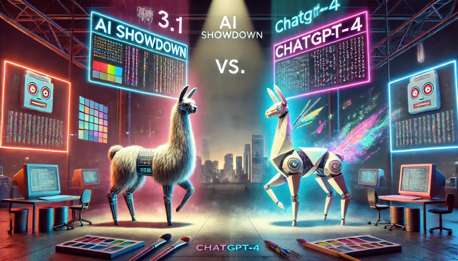 この記事「Llama 3.1とChatGPT-4の比較: どちらが最強のAI？ 驚くべき7つの違い！」の内容を補完する画像です。