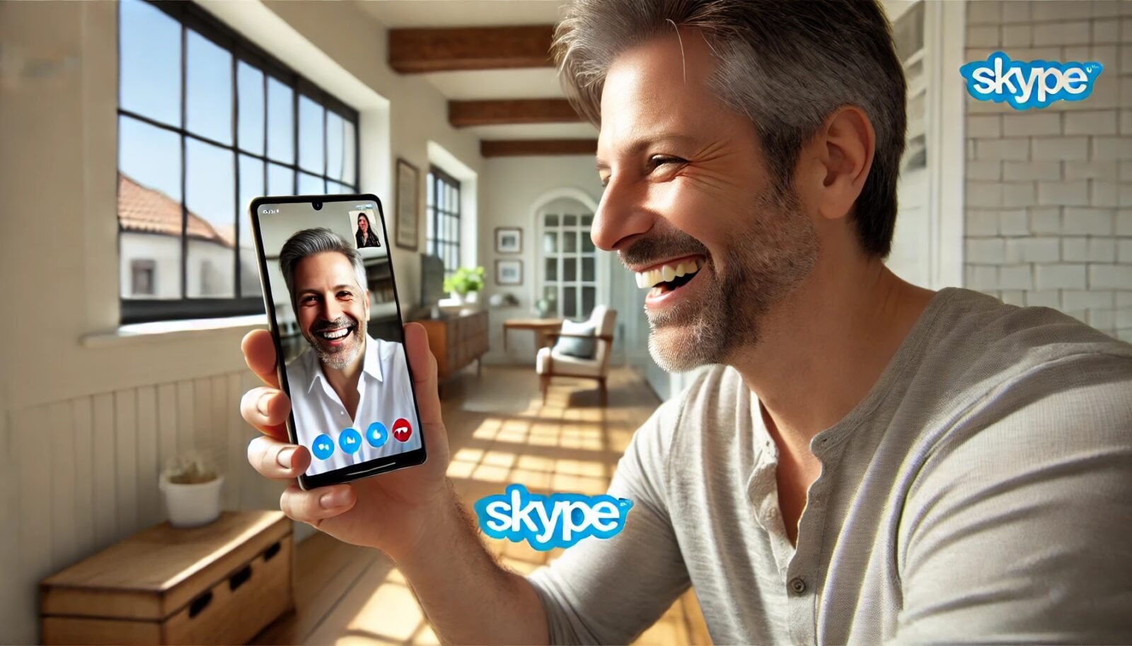 この記事「Skypeのスマホアプリを使いこなす5つのコツとは？」の内容を補完する画像です。