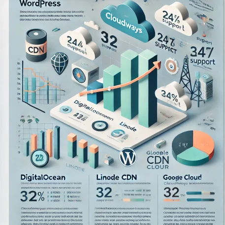 **このインフォグラフィックはCloudways WordPressクラウドホスティングの主要な利点を視覚的に示しています。**